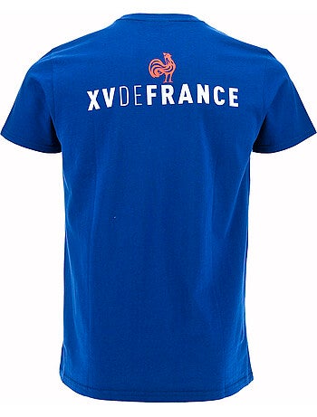 T-shirt azul seleção francesa de râguebi ? Coleção antoine ? Licença oficial ffr