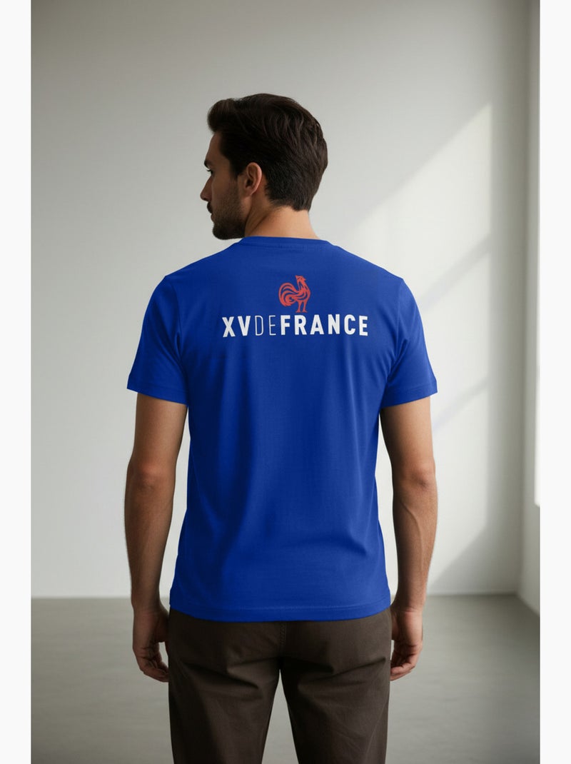 T-shirt azul seleção francesa de râguebi ? Coleção antoine ? Licença oficial ffr Azul - Kiabi