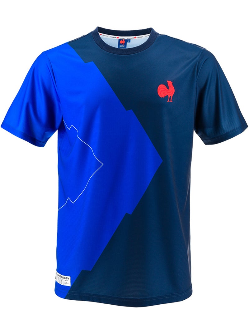 T-shirt azul seleção francesa de râguebi ? Coleção philippe ? Licença oficial ffr Azul - Kiabi
