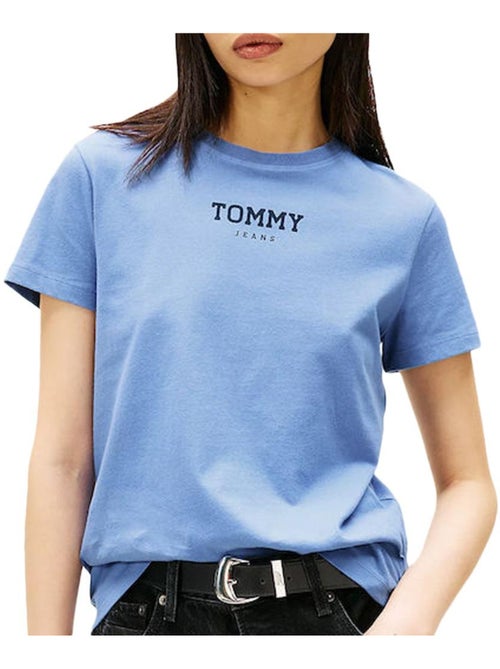 T-Shirt Azul Tommy Hilfiger para Mulher DW0DW21842 - Kiabi T-Shirt Azul Tommy Hilfiger para Mulher DW0DW21842 - Kiabi