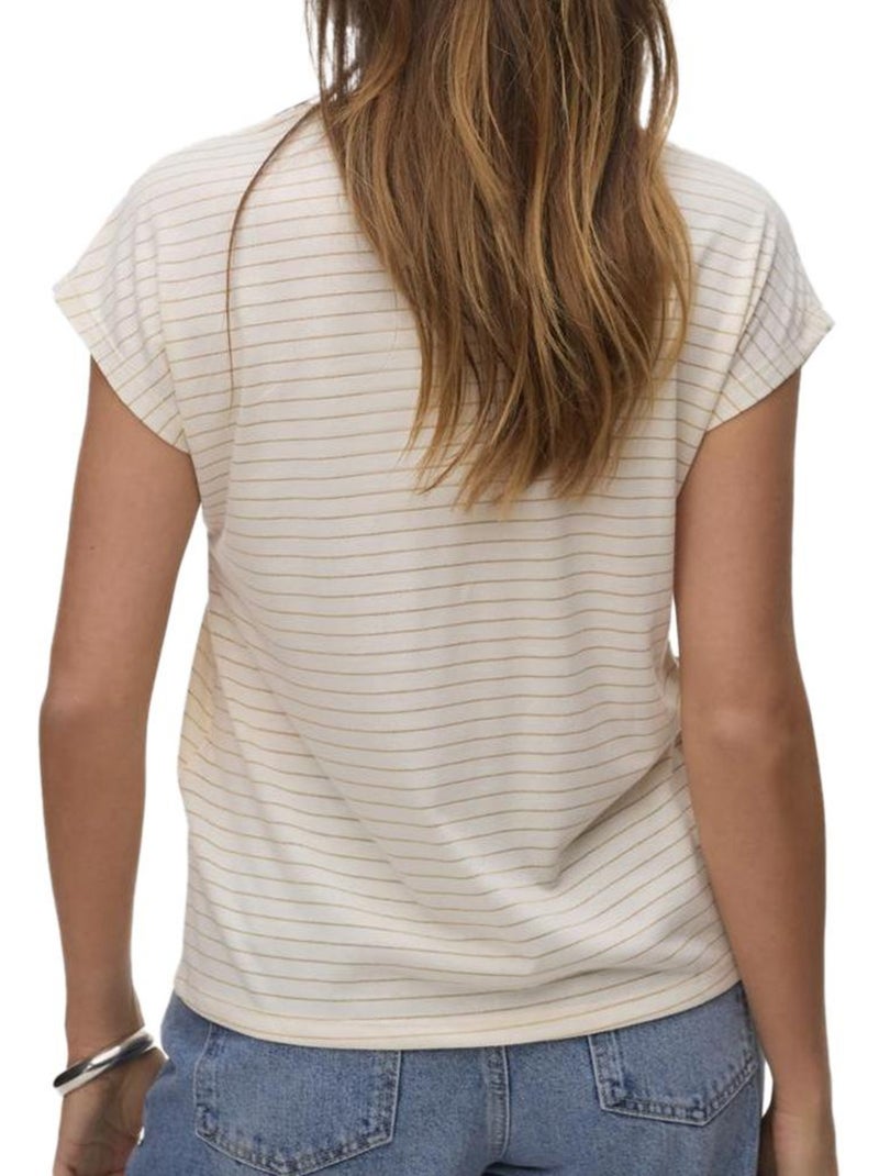 T-Shirt Balola Bege para Mulher Vero Moda Bege - Kiabi
