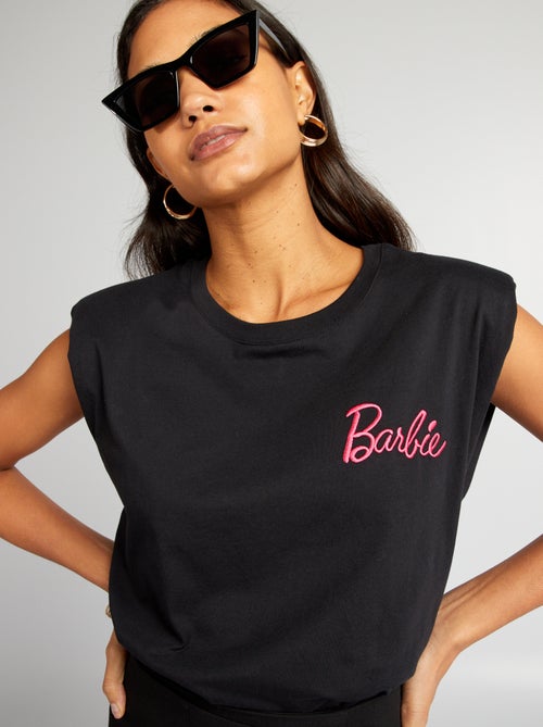 T-shirt 'Barbie' com ombreiras - Kiabi