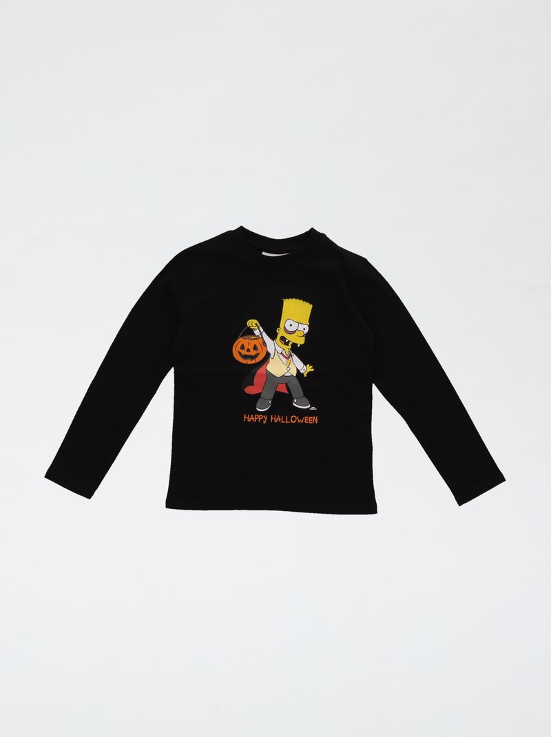 T-shirt 'Bart' Halloween Preto - Kiabi