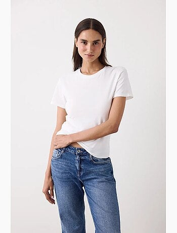 T-shirt basic slim fit de manga curta penti