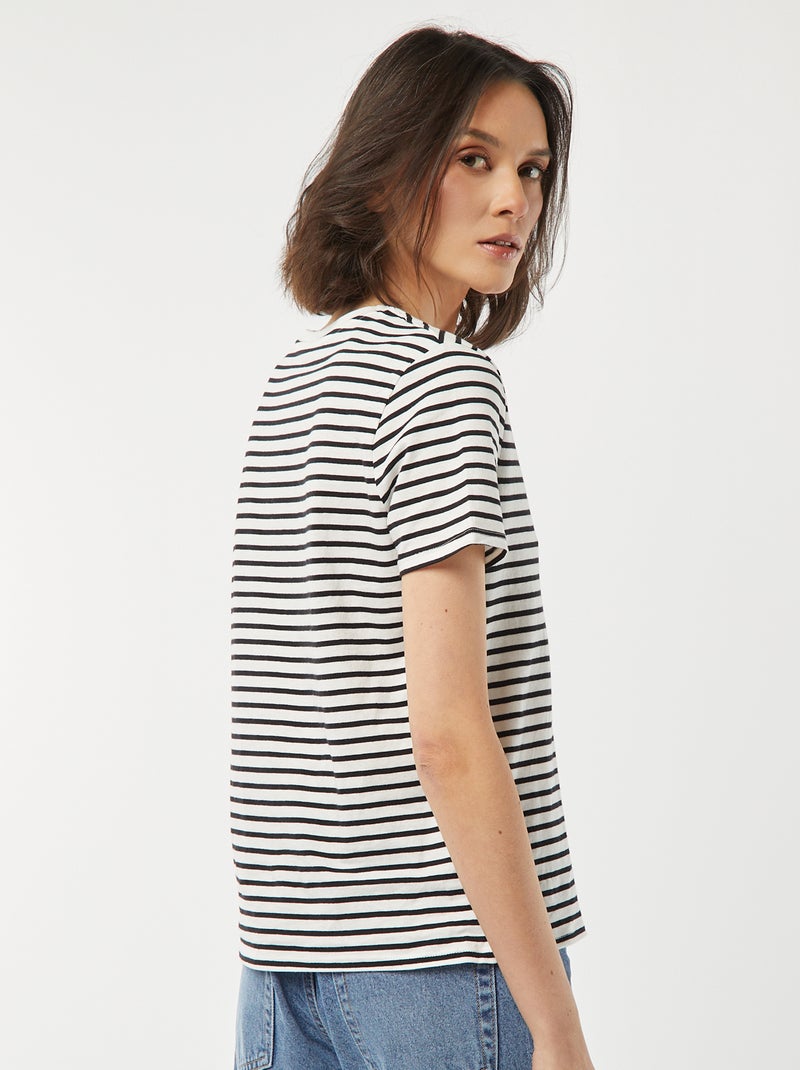 T-shirt básica BRANCO - Kiabi