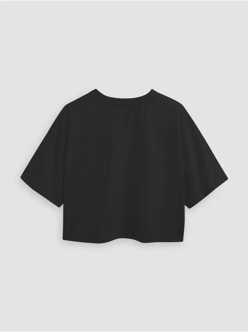 T-shirt básica curta com gola redonda hiccup - Kiabi T-shirt básica curta com gola redonda hiccup - Kiabi