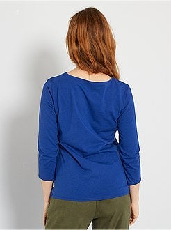 T-shirt básica de conceção ecológica - Kiabi