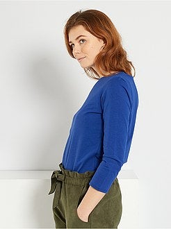 T-shirt básica de conceção ecológica - Kiabi