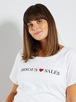 T-shirt básica de conceção ecológica - Kiabi