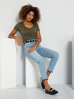 T-shirt básica de conceção ecológica - Kiabi