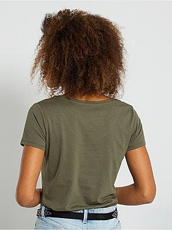 T-shirt básica de conceção ecológica - Kiabi