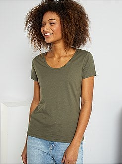 T-shirt básica de conceção ecológica - Kiabi