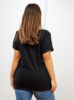 T-shirt básica de conceção ecológica - Kiabi