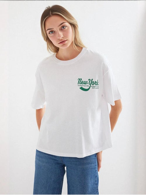 T-shirt básica estampada bdart - Kiabi