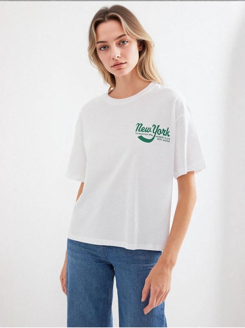 T-shirt básica estampada bdart - Kiabi