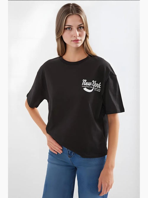T-shirt básica estampada bdart - Kiabi