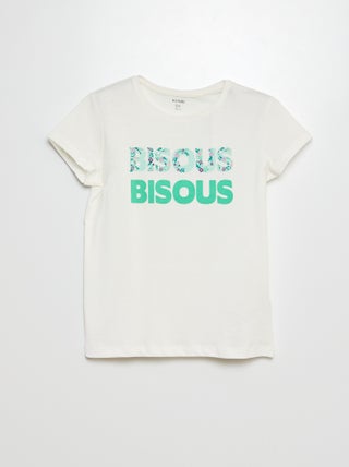 T-shirt básica estampada