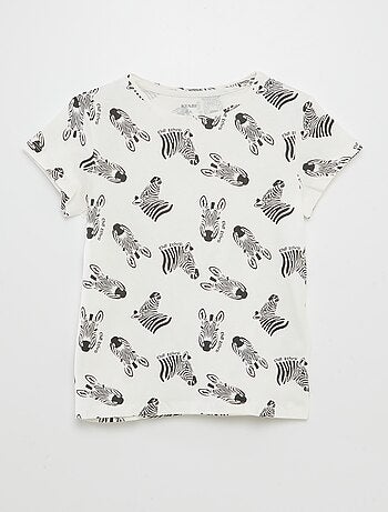 T-shirt básica estampada