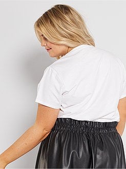 T-shirt básica estampada - Kiabi