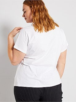 T-shirt básica estampada - Kiabi