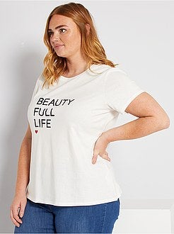 T-shirt básica estampada - Kiabi