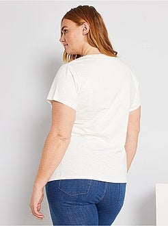 T-shirt básica estampada - Kiabi