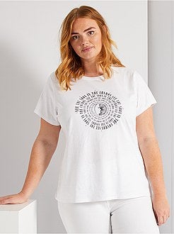 T-shirt básica estampada - Kiabi