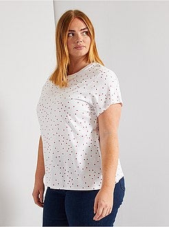 T-shirt básica estampada - Kiabi