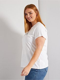 T-shirt básica estampada - Kiabi