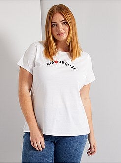 T-shirt básica estampada - Kiabi