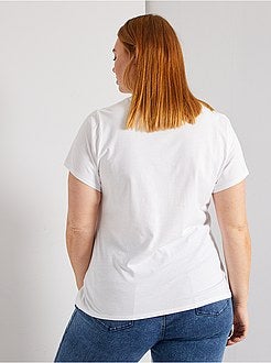 T-shirt básica estampada - Kiabi