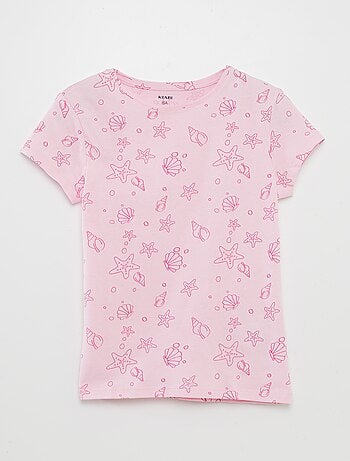 T-shirt básica estampada