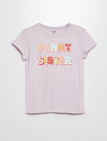 T-shirt básica estampada