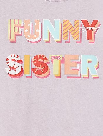 T-shirt básica estampada