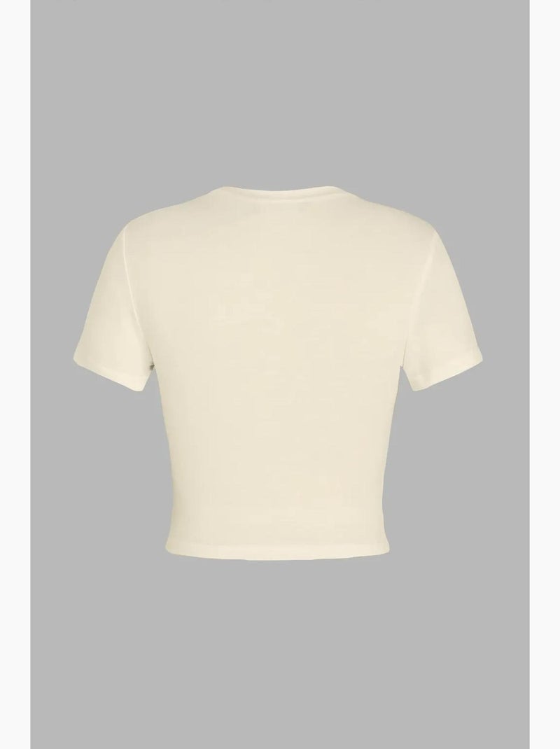 T-shirt básica hiccup Bege natural - Kiabi