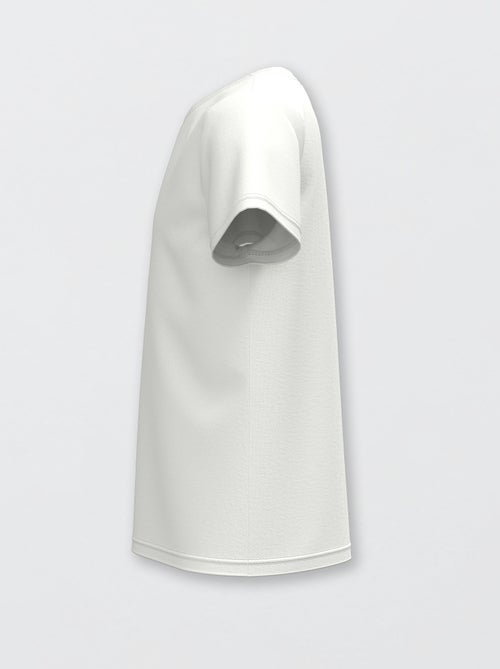 T-shirt básica lisa em jersey - Kiabi