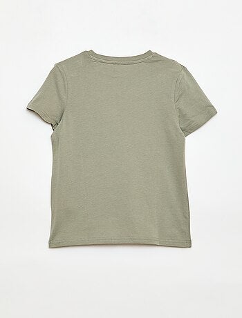 T-shirt básica lisa em jersey