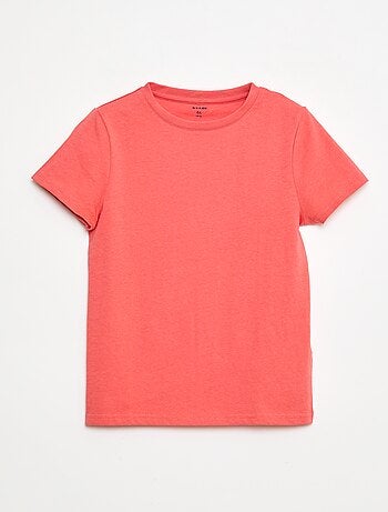 T-shirt básica lisa em jersey