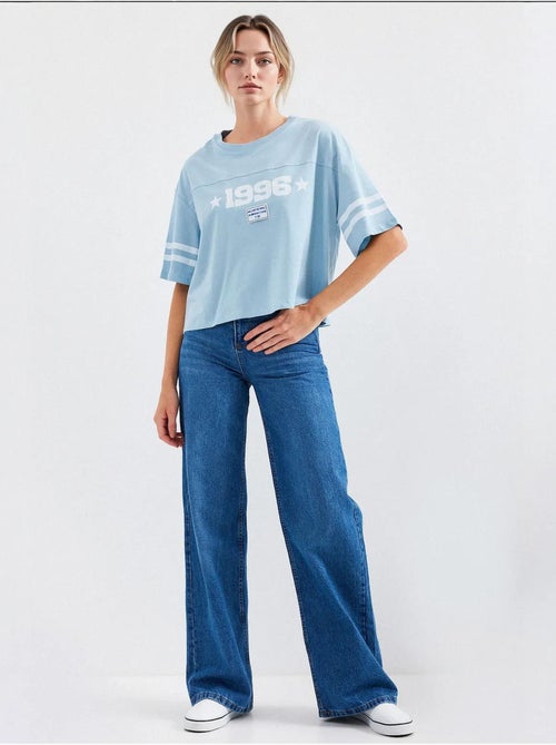 T-shirt básica oversized estampada bdart - Kiabi T-shirt básica oversized estampada bdart - Kiabi