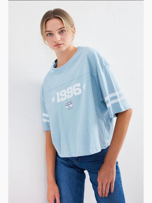 T-shirt básica oversized estampada bdart - Kiabi T-shirt básica oversized estampada bdart - Kiabi