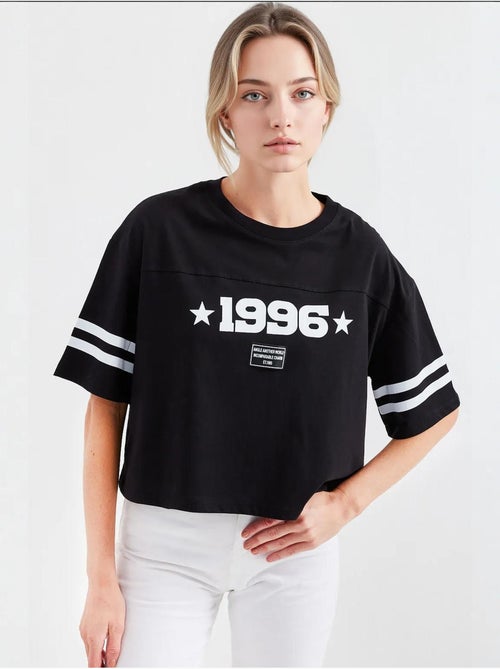 T-shirt básica oversized estampada bdart - Kiabi T-shirt básica oversized estampada bdart - Kiabi