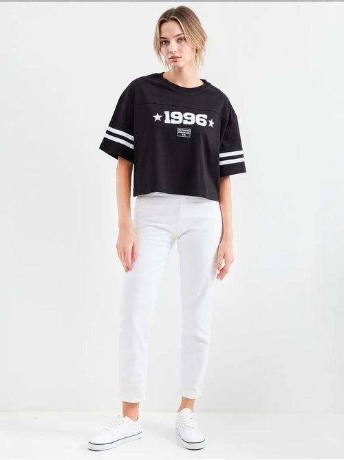 T-shirt básica oversized estampada bdart - Kiabi T-shirt básica oversized estampada bdart - Kiabi
