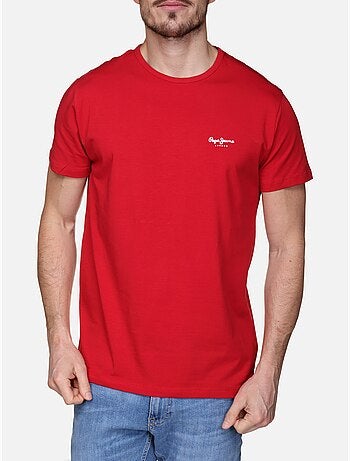 T-Shirt Básica Vermelha Pepe Jeans Original para Homem