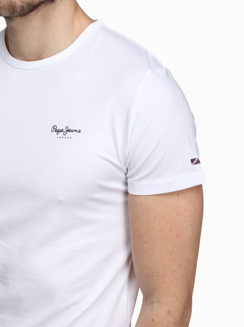 T-shirt básico branco original pepe jeans para homem - Kiabi T-shirt básico branco original pepe jeans para homem - Kiabi