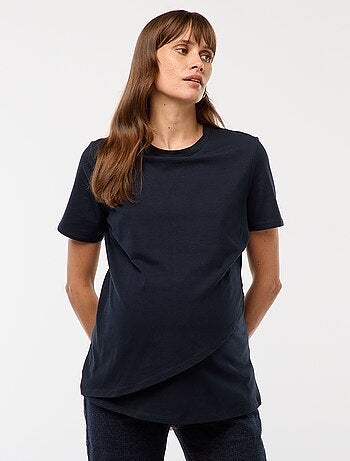 T-shirt básico de amamentação