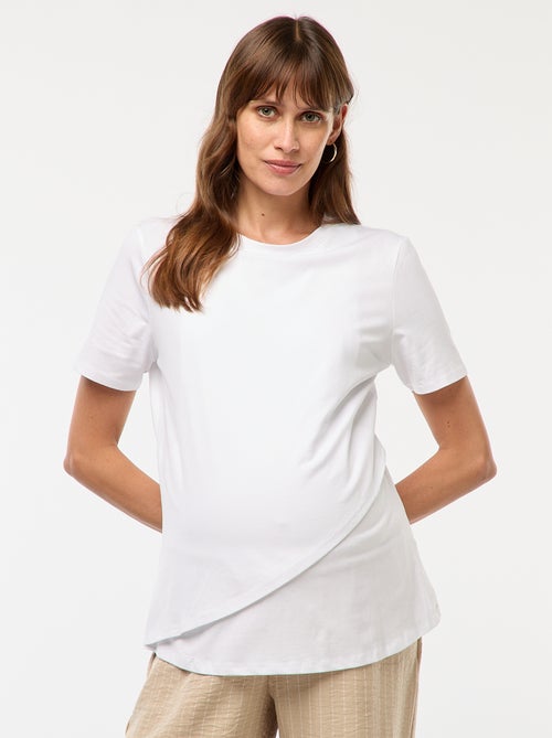 T-shirt básico de amamentação - Kiabi