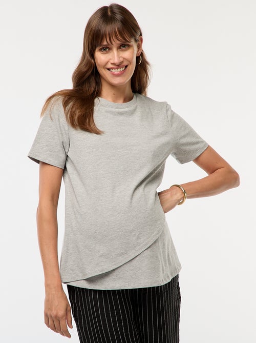 T-shirt básico de amamentação - Kiabi