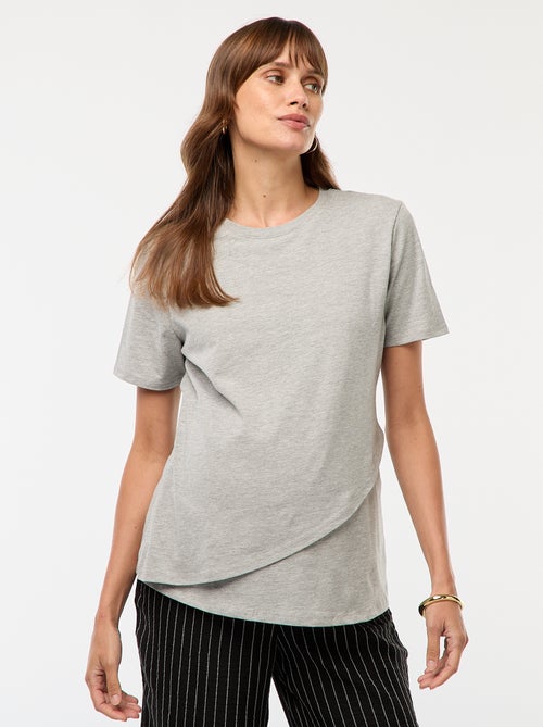 T-shirt básico de amamentação - Kiabi