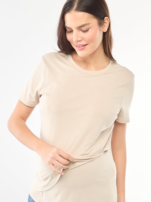 T-shirt básico de amamentação - Kiabi