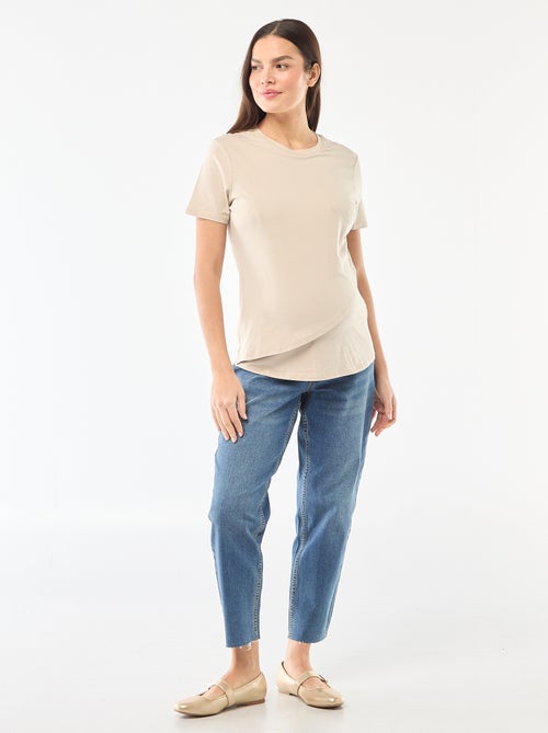 T-shirt básico de amamentação - Kiabi